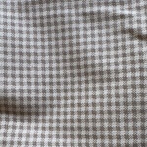 Waverly Country Fair Fabric. Taupe and cream check. New. 100% thick cotton